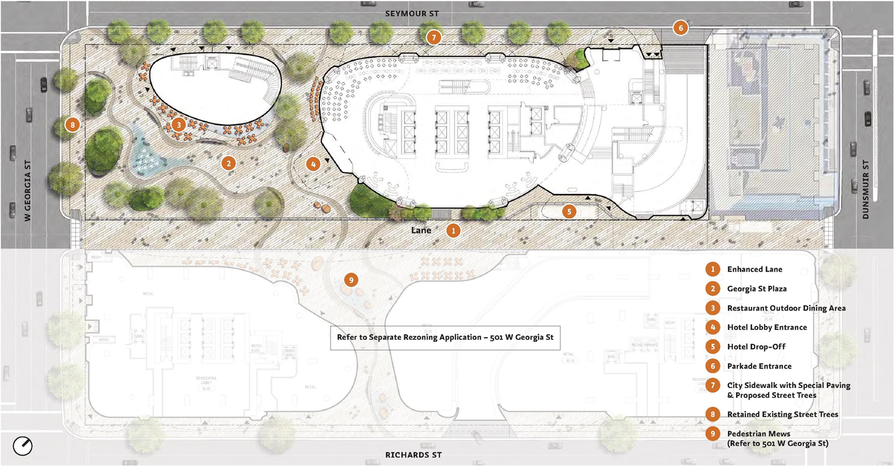 Construction site plan for project from page 229 of the file 'Application booklet-1'