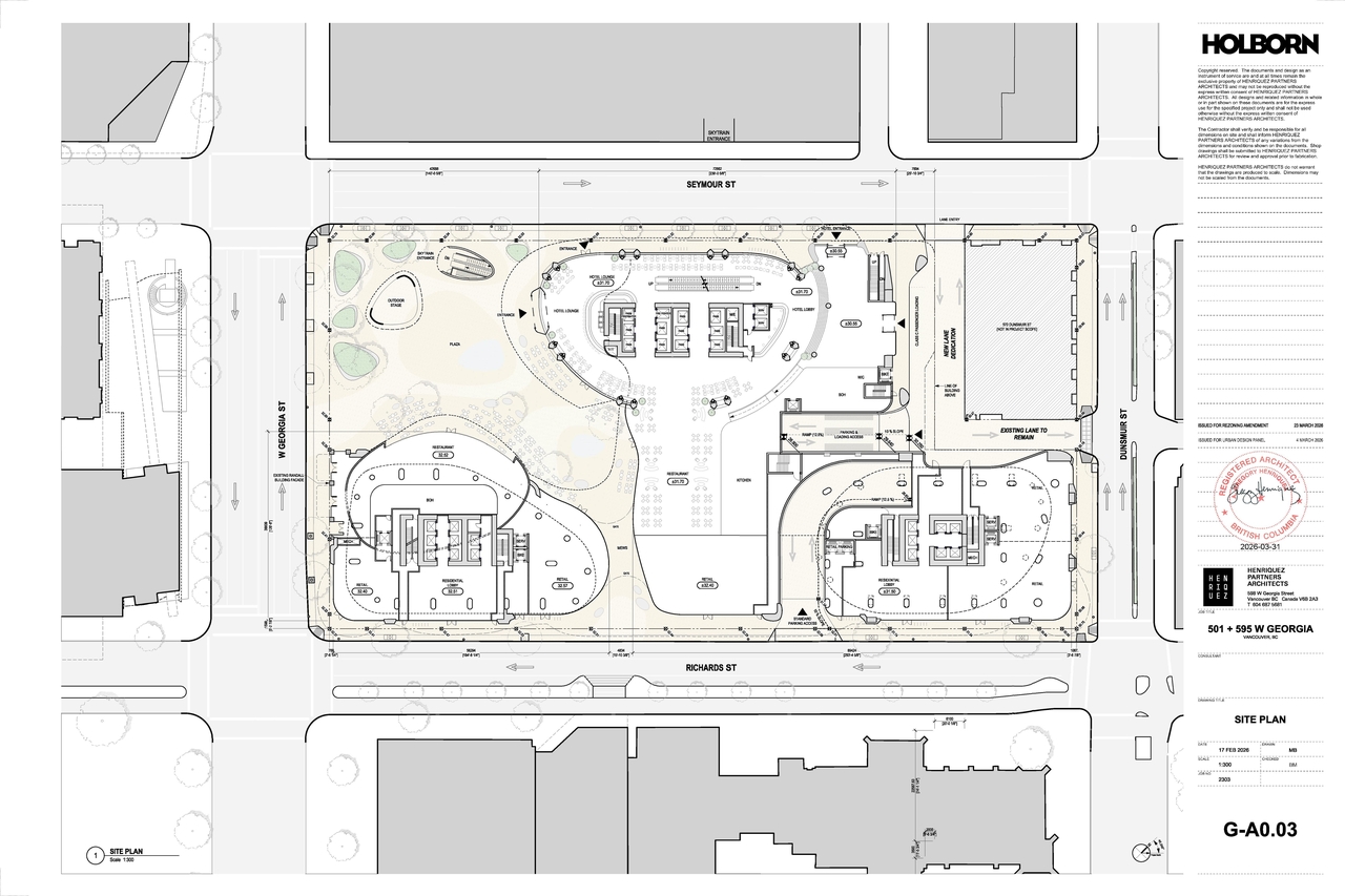 Construction site plan for project from page 4 of the file 'Application booklet-1'