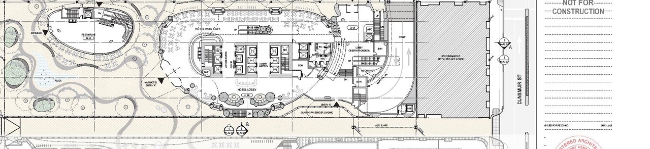 Construction site plan for project from page 116 of the file 'Application booklet-2'
