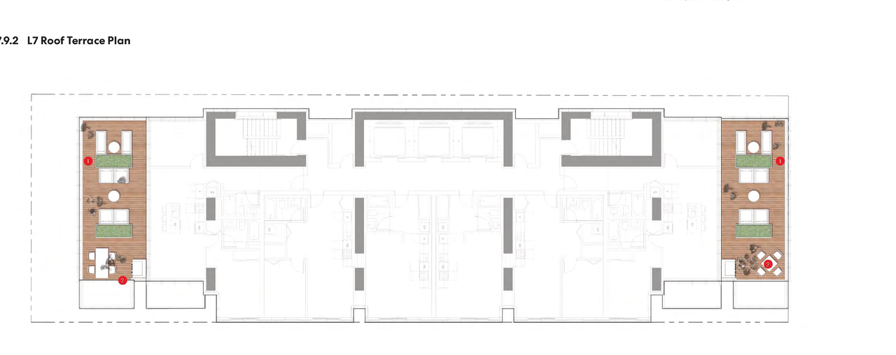 Floor plan for project from page 116 of the file 'Application booklet'