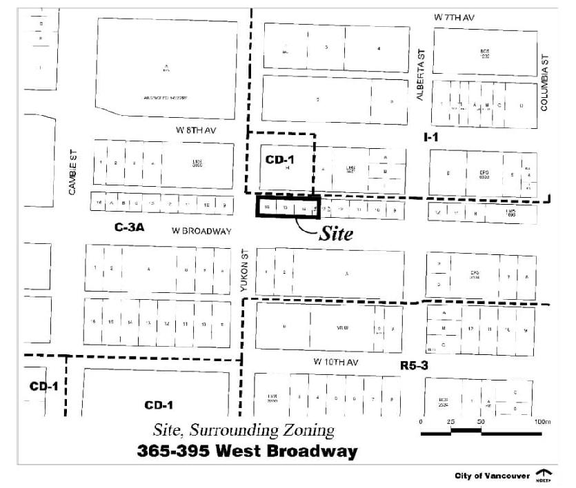 Construction site plan for project from page 3 of the file 'Report'