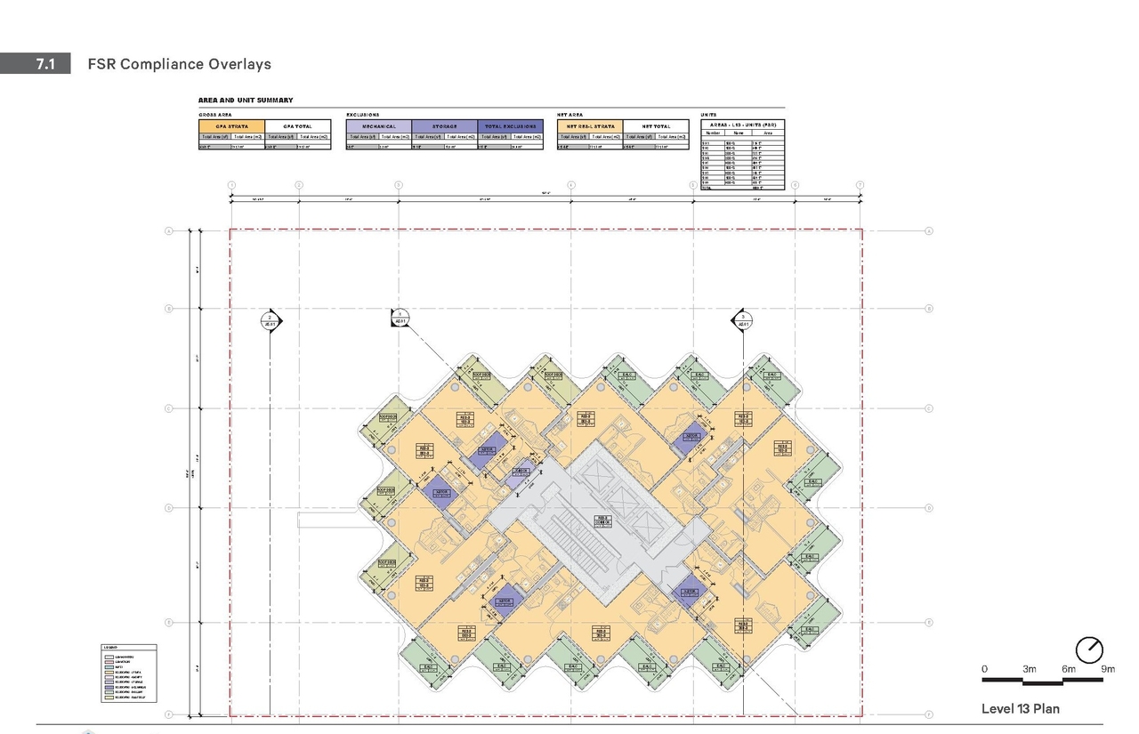 Construction site plan for project from page 122 of the file 'Application booklet'