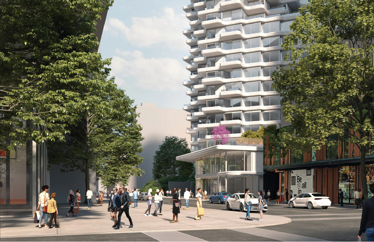 Rendering of building from page 4 of the file 'Application booklet'