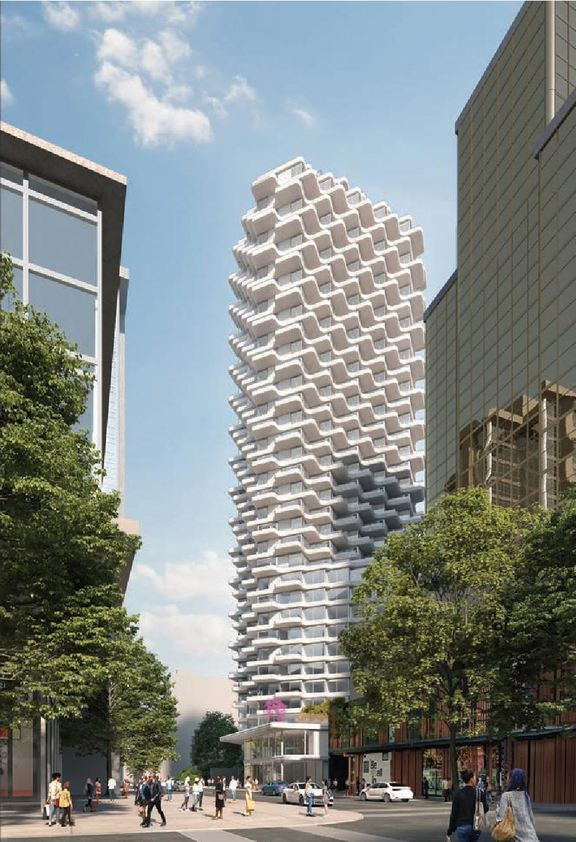 Rendering of building from page 54 of the file 'Application booklet'