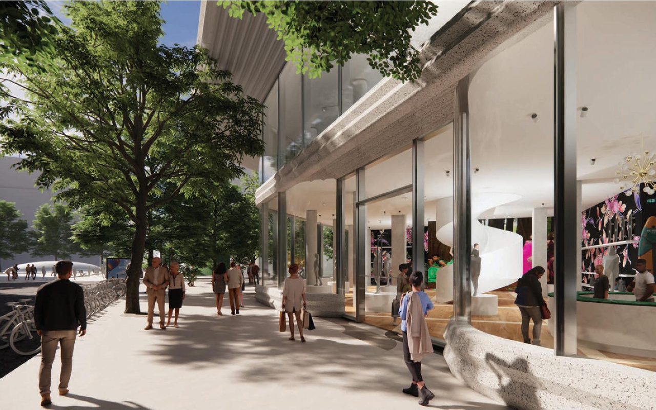 Rendering of building from page 55 of the file 'Application booklet'