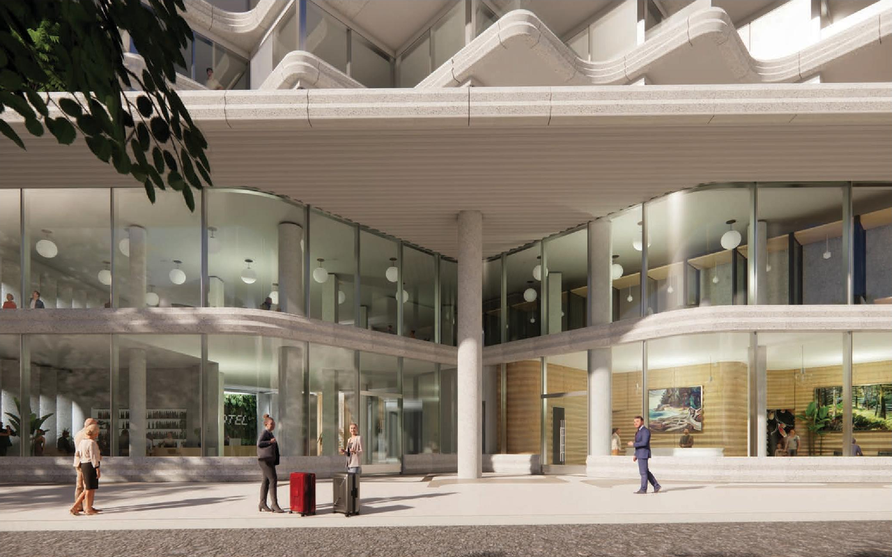 Rendering of building from page 57 of the file 'Application booklet'