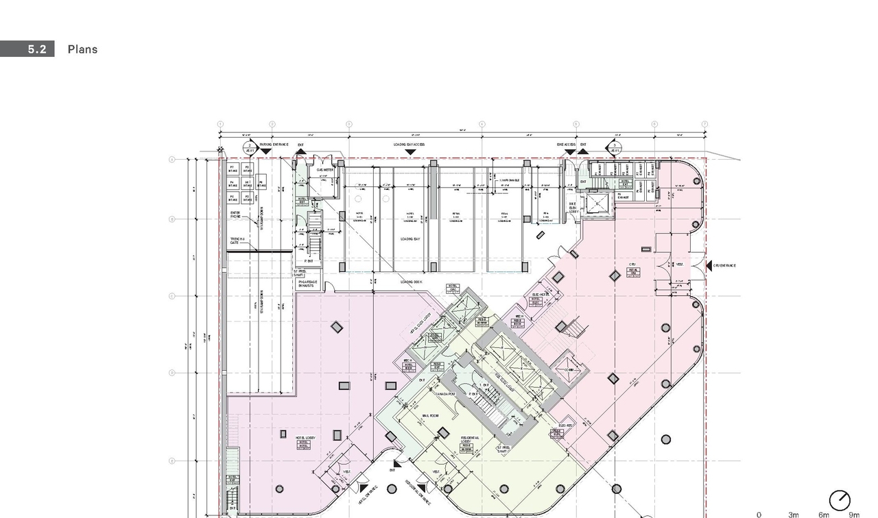 Floor plan for project from page 70 of the file 'Application booklet'
