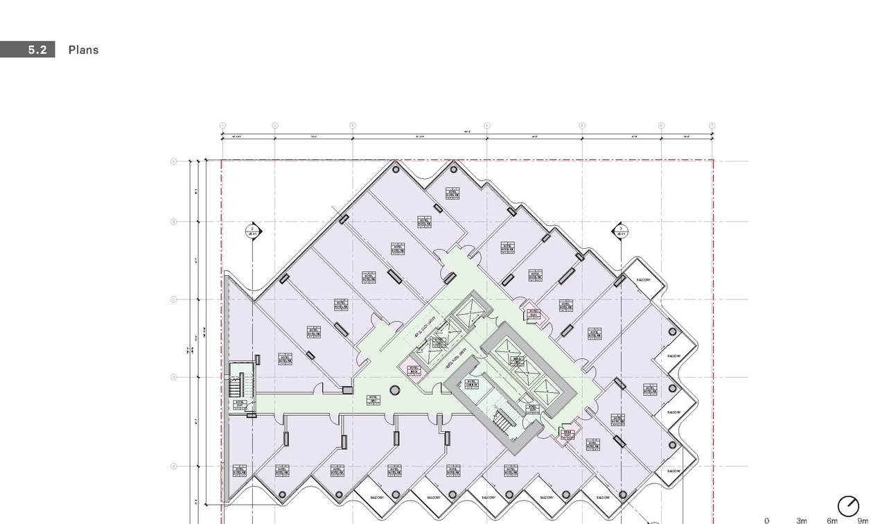 Floor plan for project from page 74 of the file 'Application booklet'