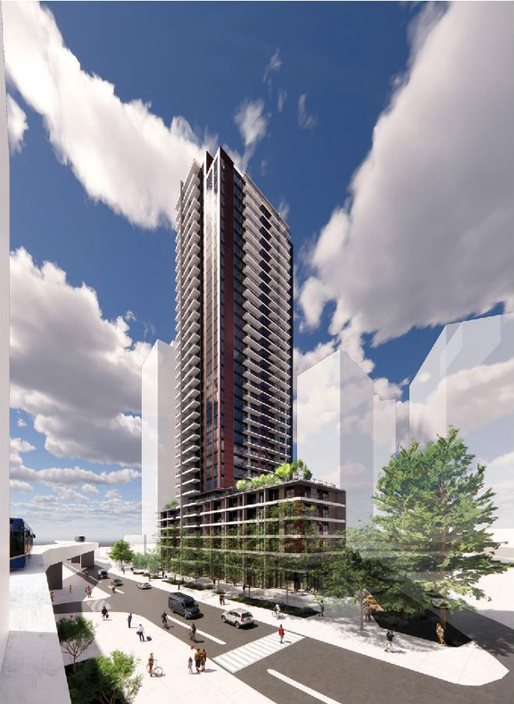 Rendering of building from page 55 of the file 'Application Booklet'