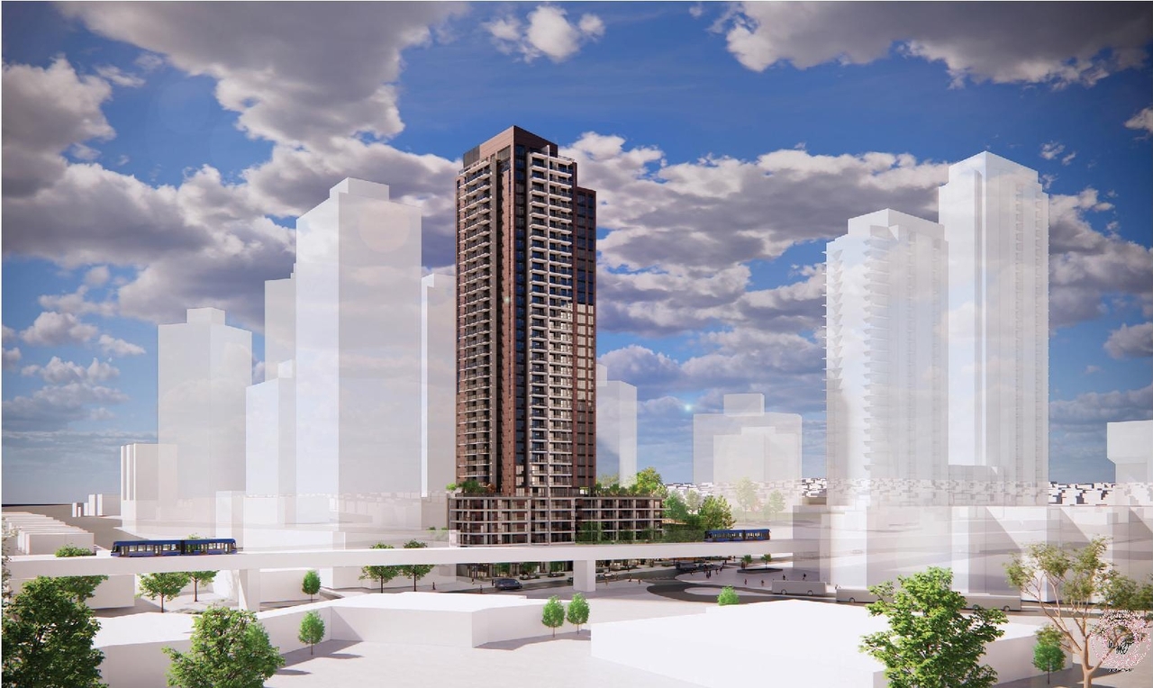 Rendering of building from page 56 of the file 'Application Booklet'