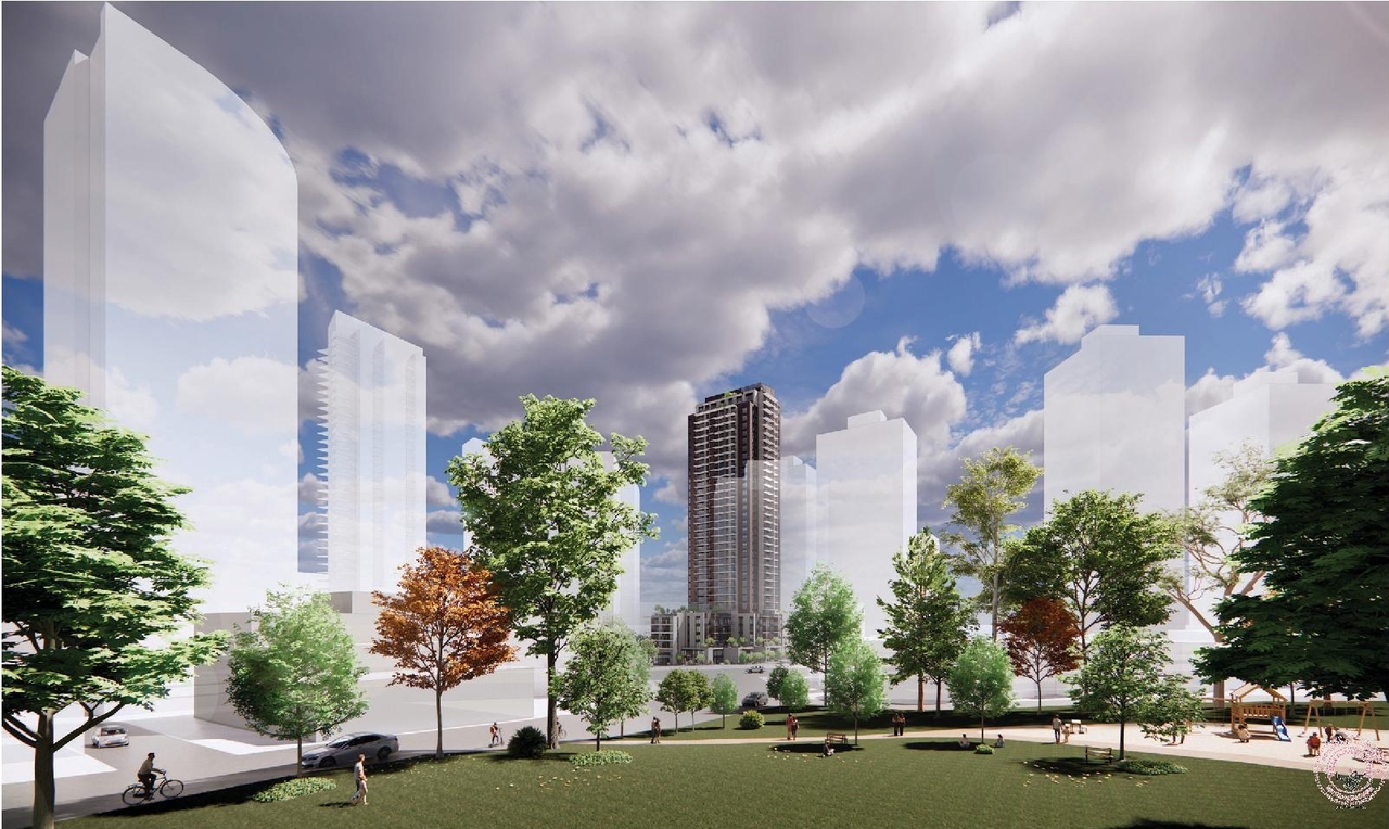 Rendering of building from page 59 of the file 'Application Booklet'