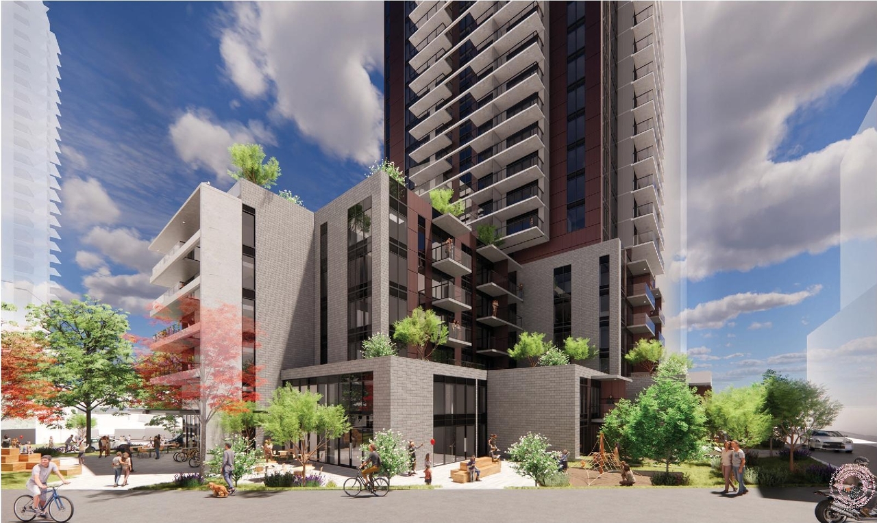 Rendering of building from page 60 of the file 'Application Booklet'