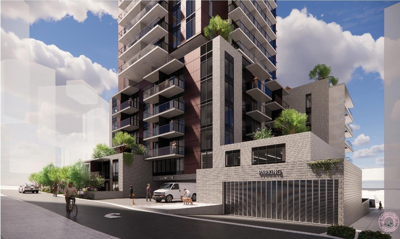 Rendering of building from page 61 of the file 'Application Booklet'