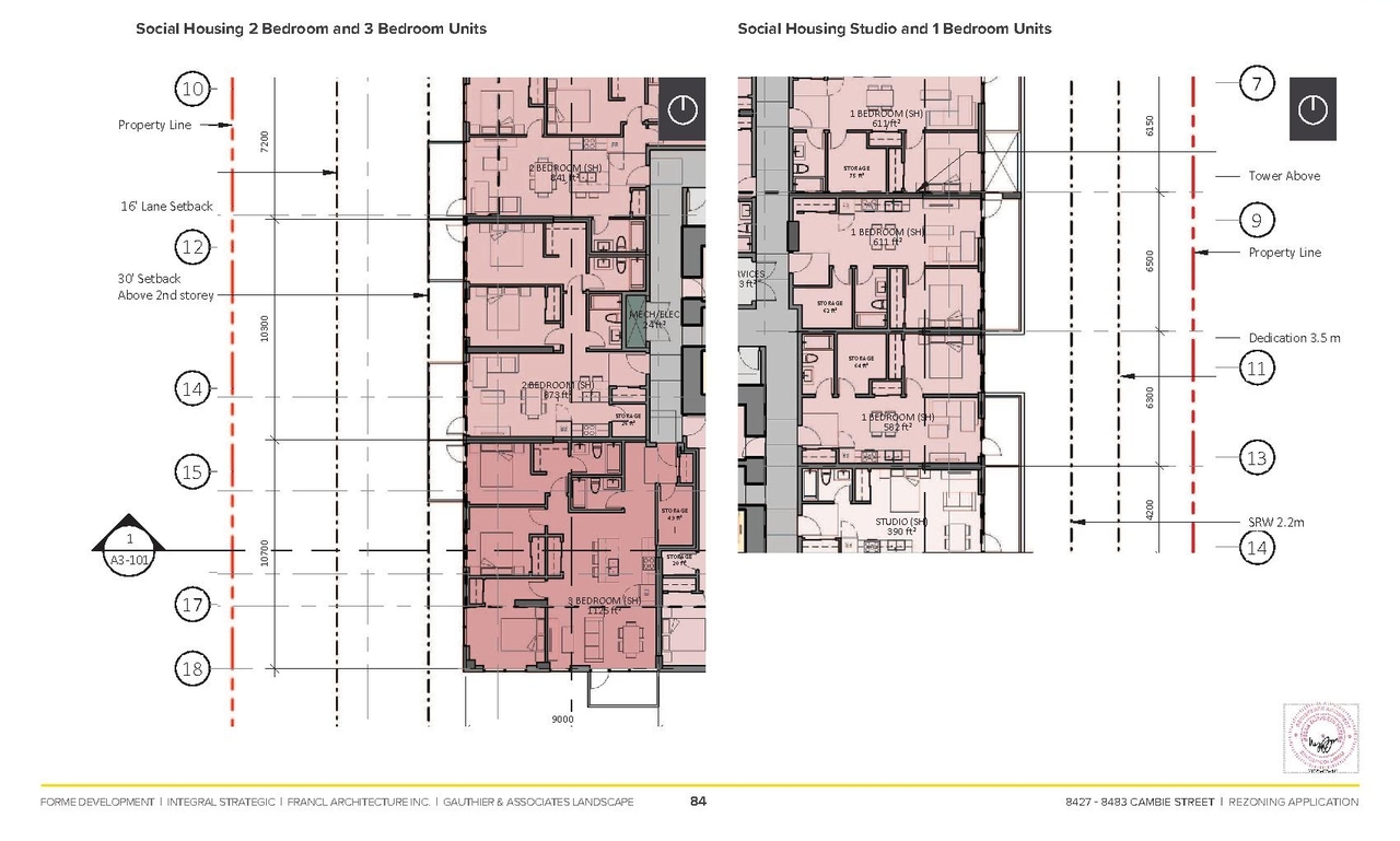 Floor plan for project from page 84 of the file 'Application Booklet'