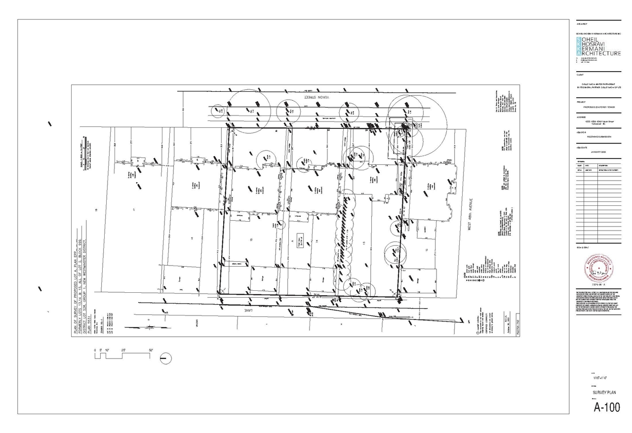 Construction site plan for project from page 4 of the file 'Application booklet'