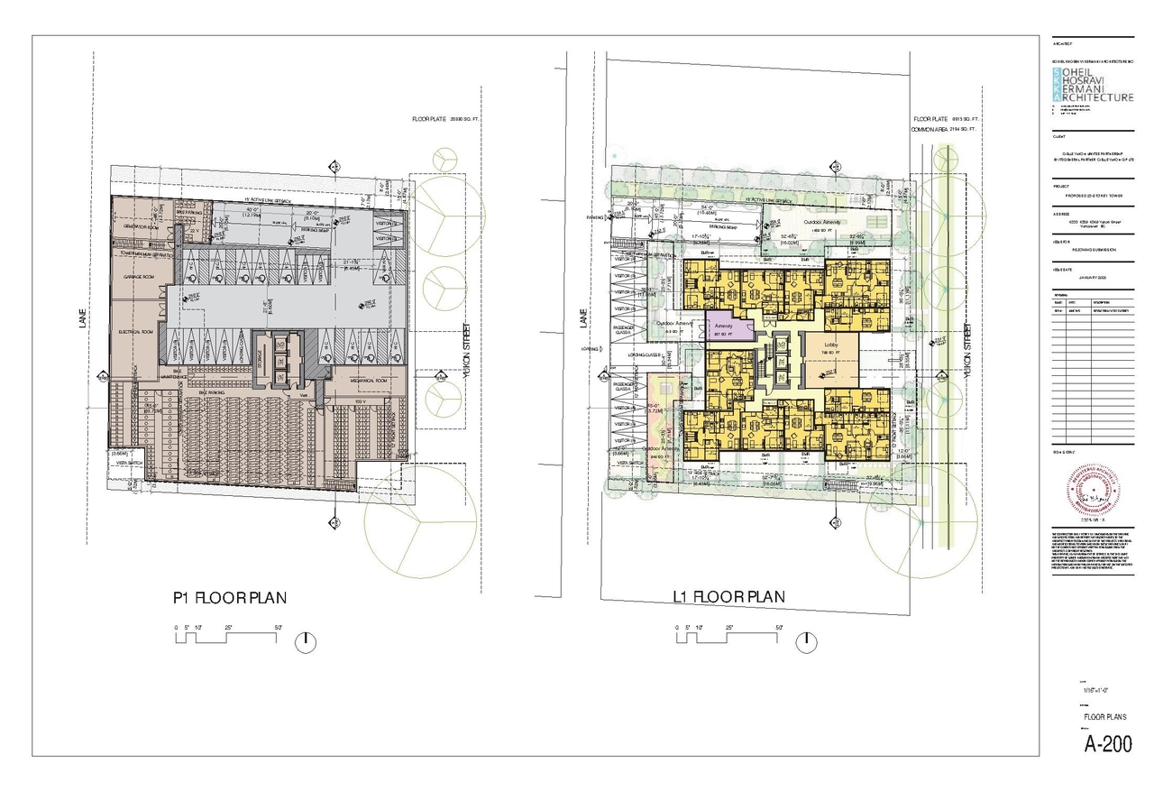 Construction site plan for project from page 8 of the file 'Application booklet'