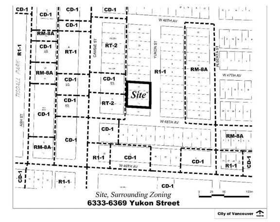 Construction site plan for project from page 4 of the file 'Referral report'