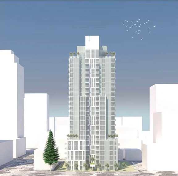 Rendering of building from page 5 of the file 'Referral report'