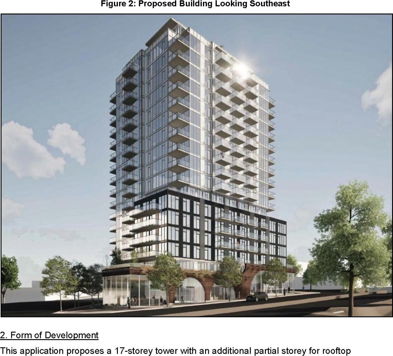 Rendering of building from page 4 of the file 'Report'