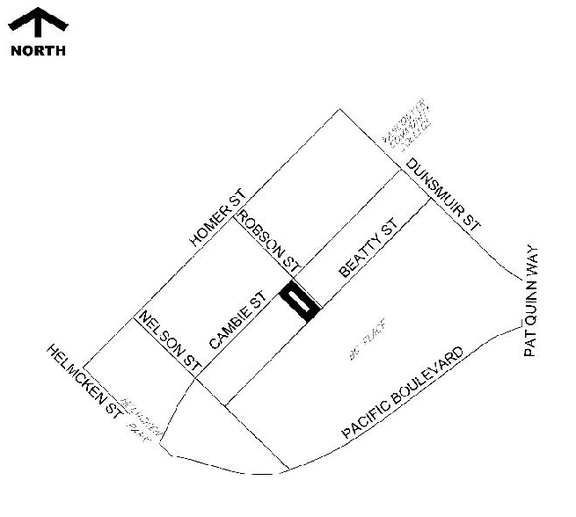 Construction site plan for project from page 11 of the file 'Referral report'