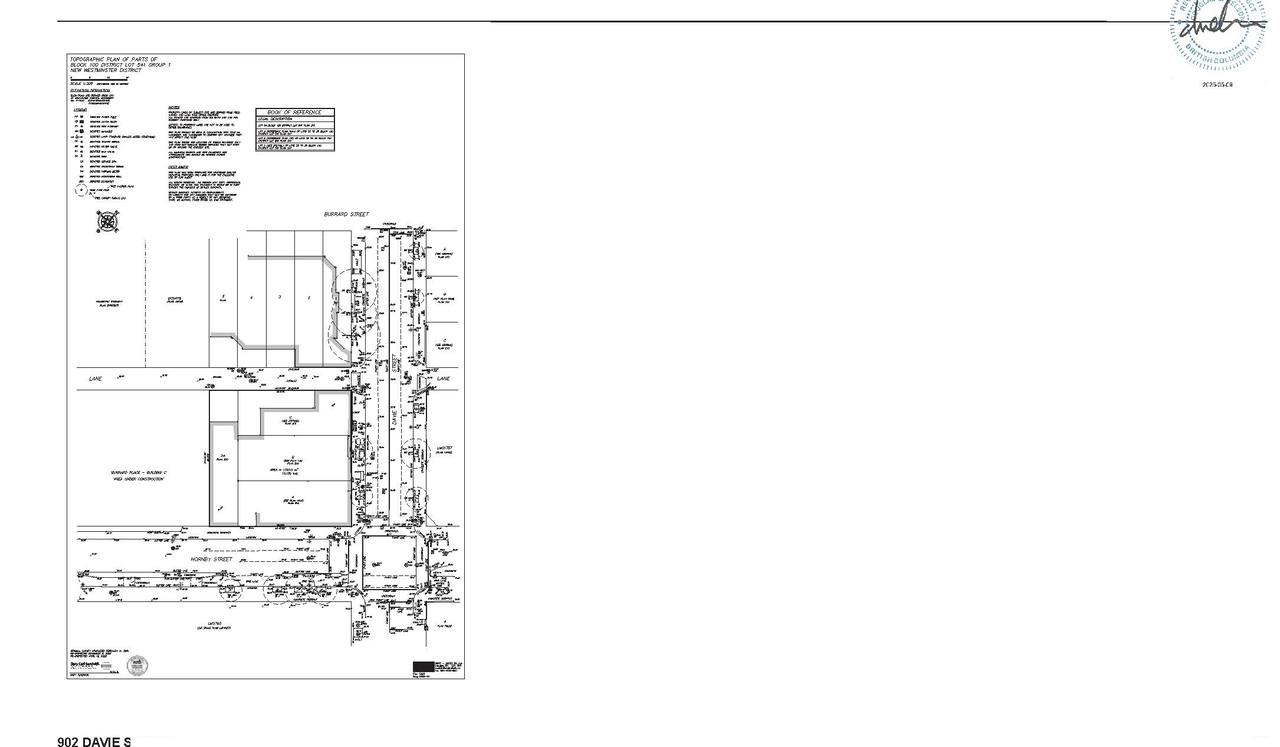 Construction site plan for project from page 63 of the file 'Application Booklet'