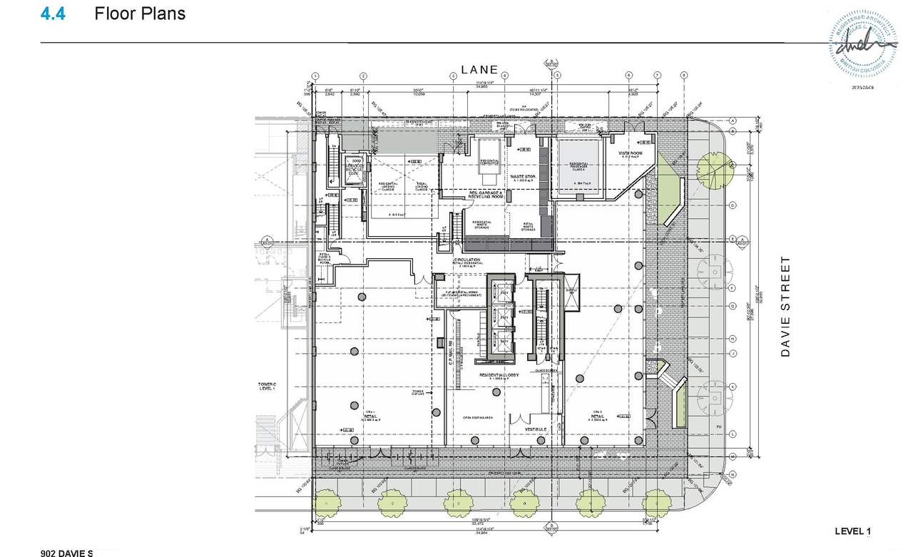 Floor plan for project from page 75 of the file 'Application Booklet'