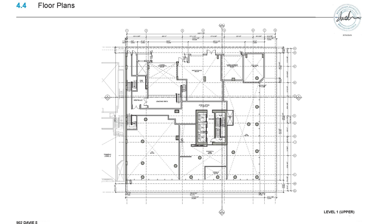 Floor plan for project from page 76 of the file 'Application Booklet'