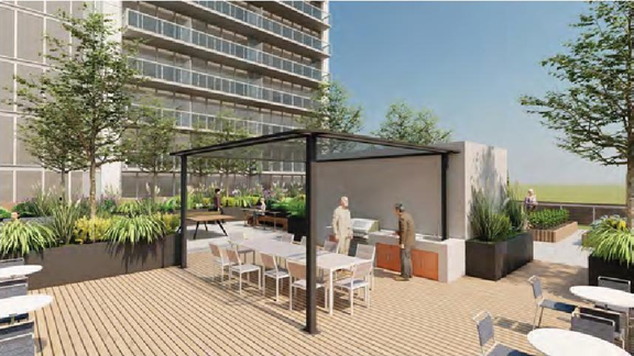 Rendering of building from page 66 of the file 'Application booklet'