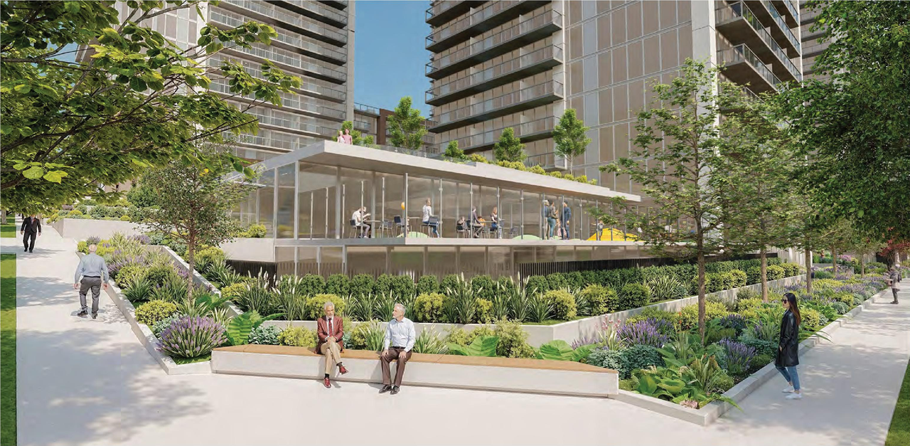 Rendering of building from page 41 of the file 'Revised application booklet'