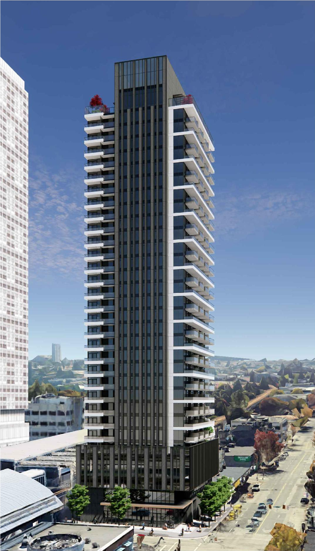 Rendering of building from page 1 of the file 'Application booklet'