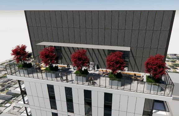 Rendering of building from page 11 of the file 'Application booklet'