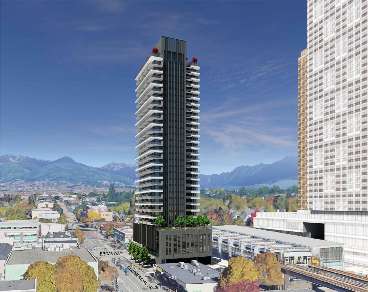 Rendering of building from page 28 of the file 'Application booklet'