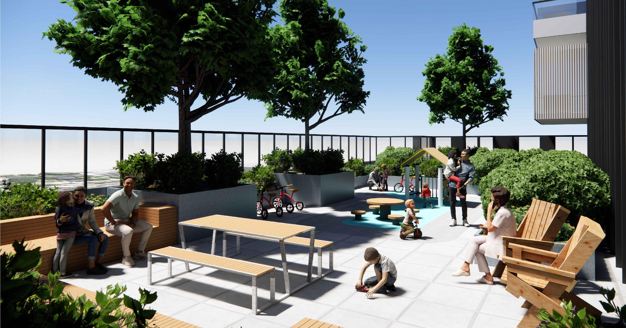 Rendering of building from page 33 of the file 'Application booklet'