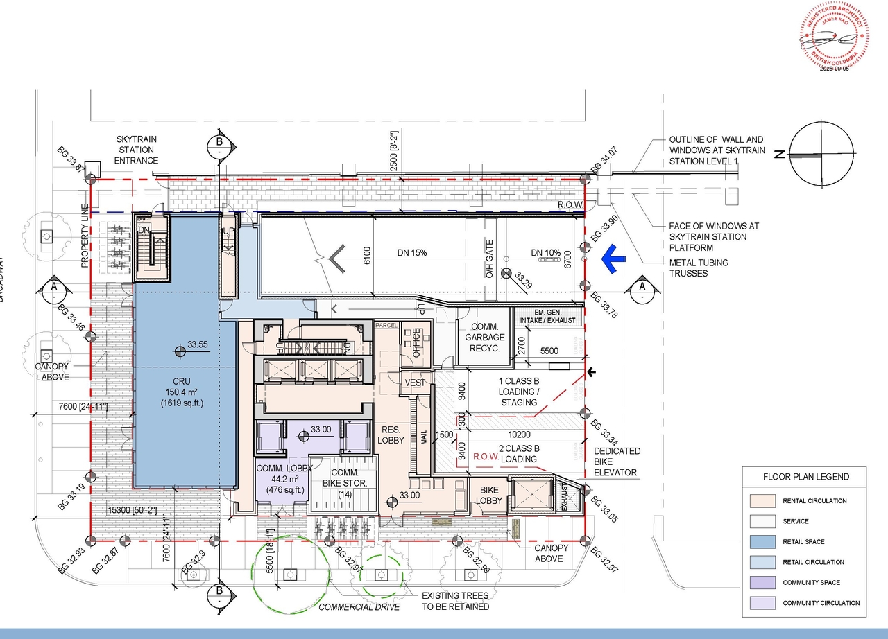 Floor plan for project from page 44 of the file 'Application booklet'