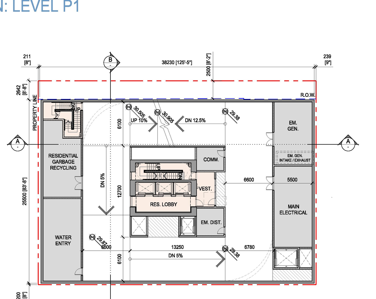 Floor plan for project from page 43 of the file 'Application booklet'