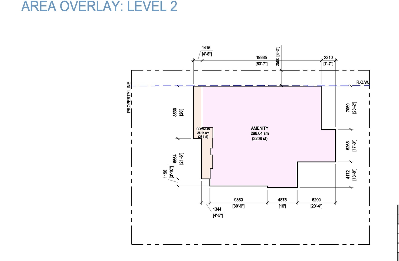 Construction site plan for project from page 59 of the file 'Application booklet'