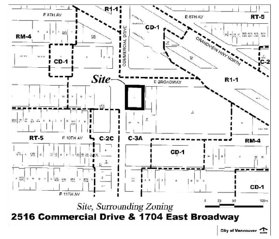 Construction site plan for project from page 4 of the file 'Referral report'