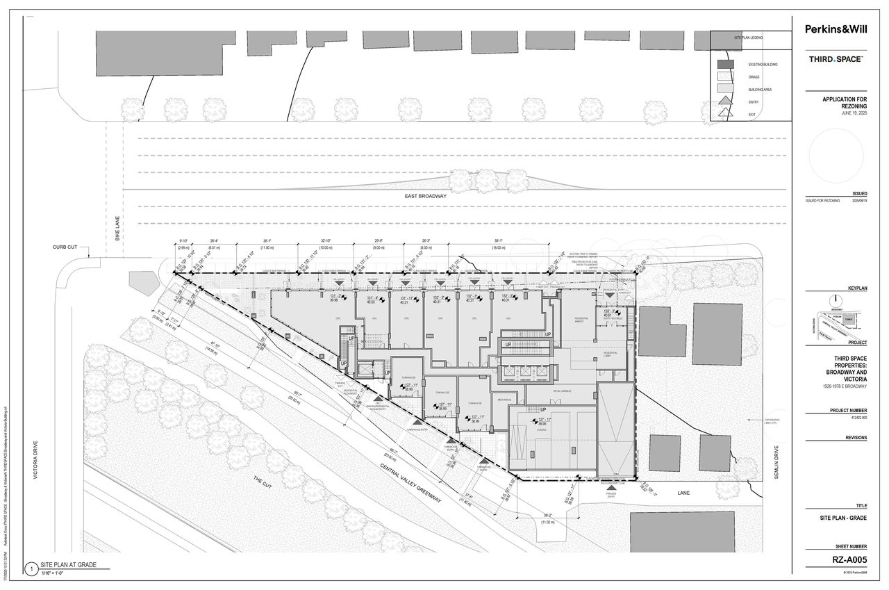 Construction site plan for project from page 11 of the file 'Architectural drawings'