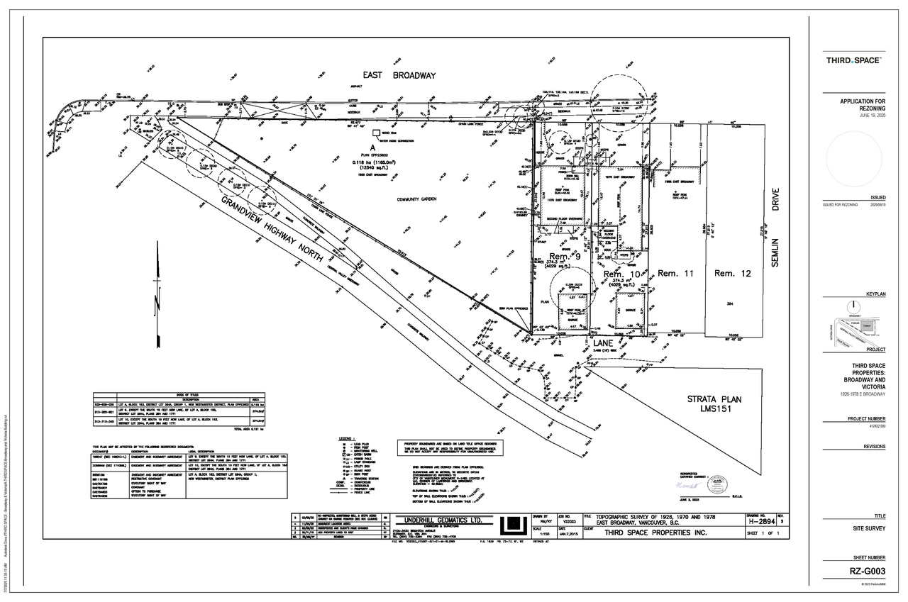 Construction site plan for project from page 4 of the file 'Architectural drawings'