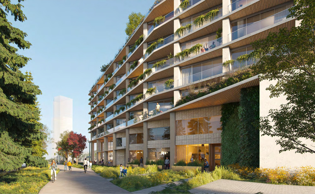 Rendering of building from page 45 of the file 'Updated application booklet'