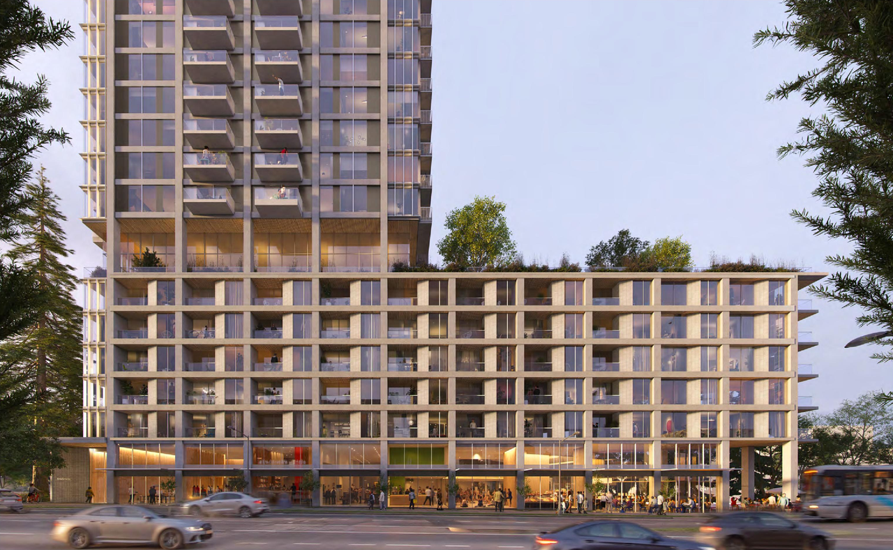 Rendering of building from page 53 of the file 'Updated application booklet'