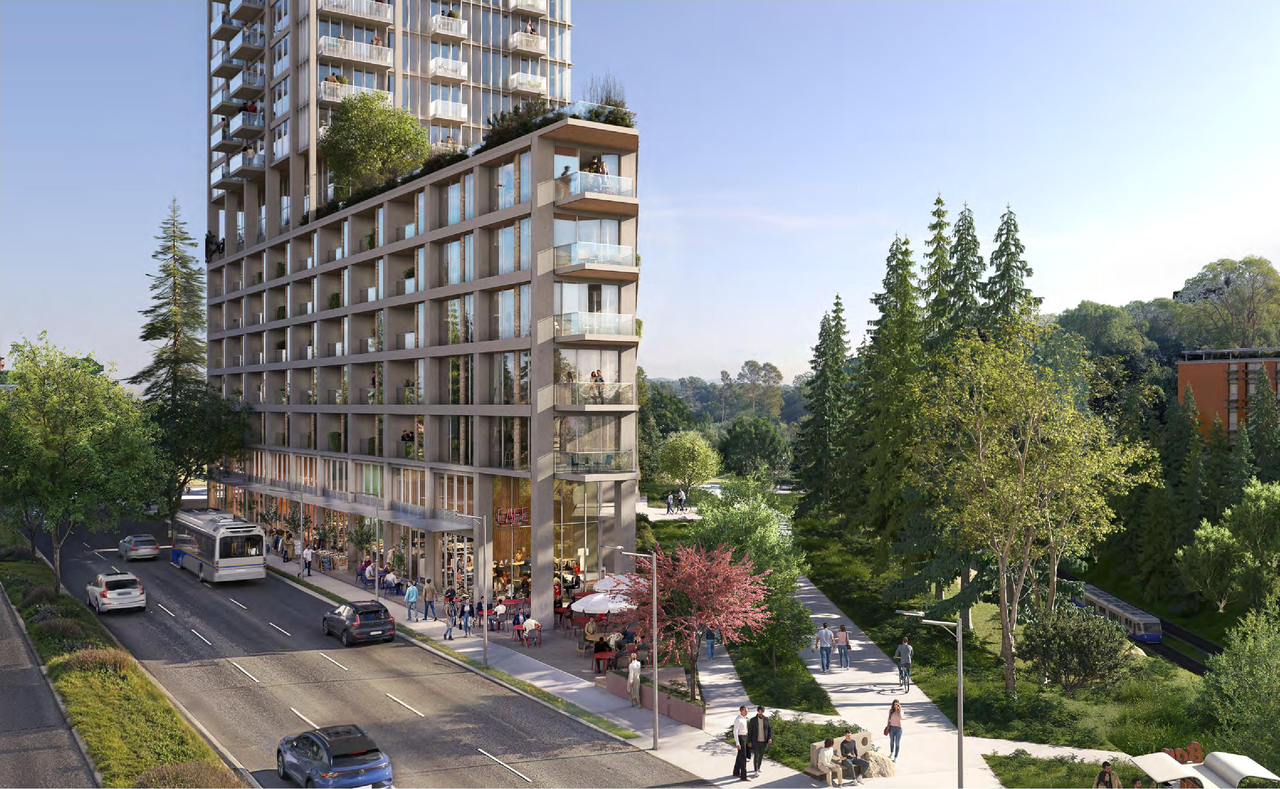 Rendering of building from page 54 of the file 'Updated application booklet'