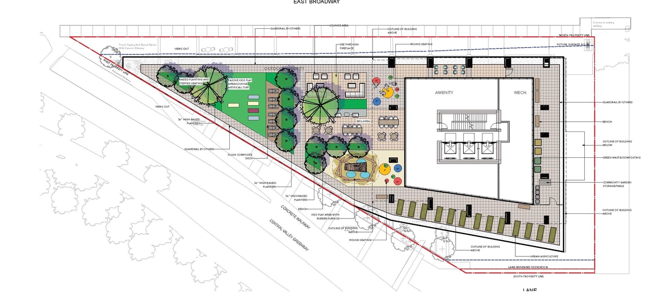 Construction site plan for project from page 64 of the file 'Updated application booklet'