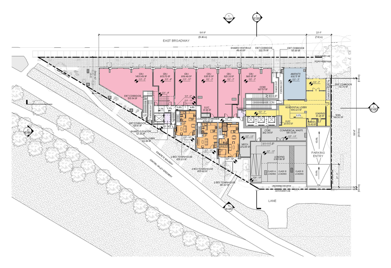 Floor plan for project from page 74 of the file 'Updated application booklet'
