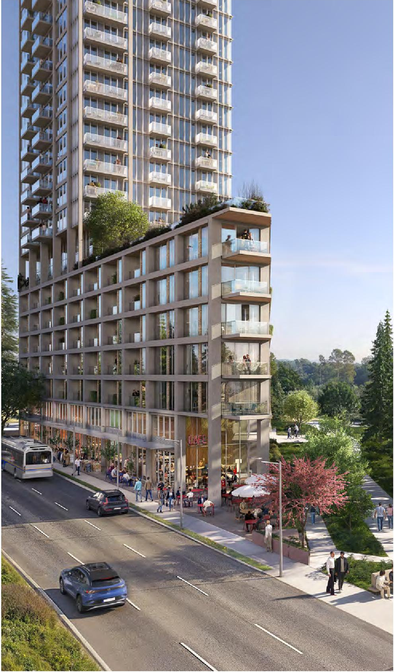 Rendering of building from page 8 of the file 'Updated application booklet'