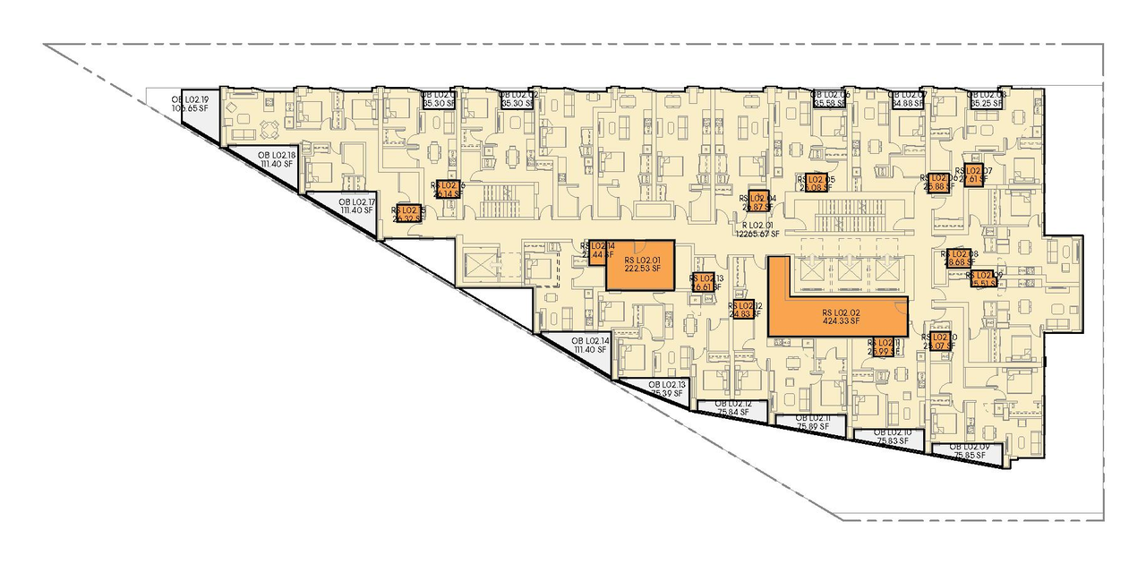 Floor plan for project from page 94 of the file 'Updated application booklet'