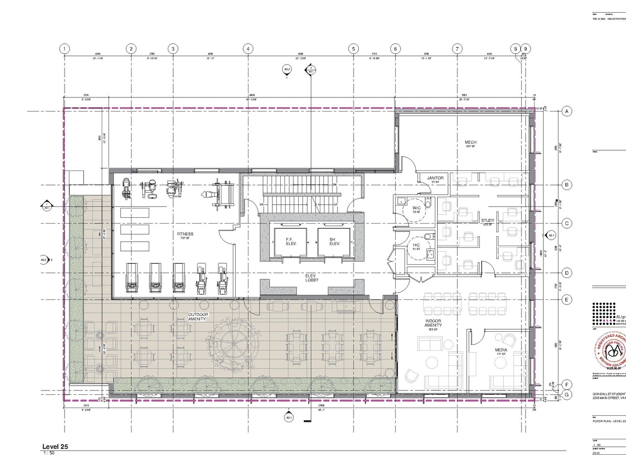 Floor plan for project from page 12 of the file 'Architectual drawings '