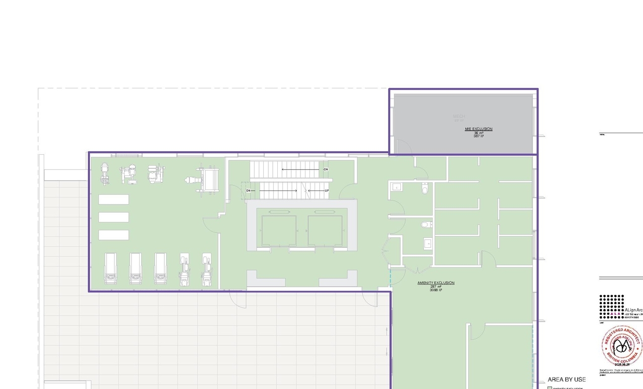 Construction site plan for project from page 25 of the file 'Architectual drawings '