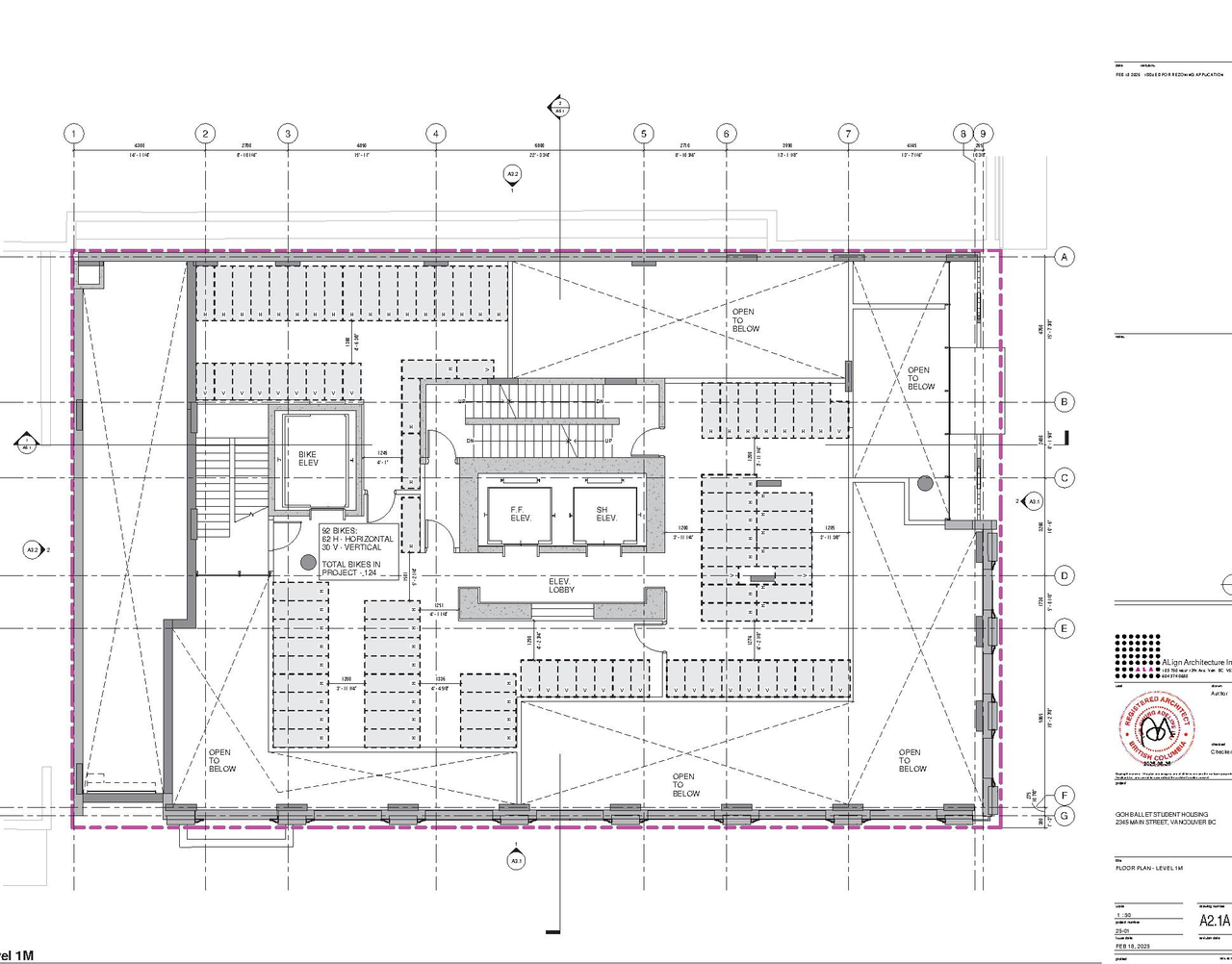 Floor plan for project from page 8 of the file 'Architectual drawings '