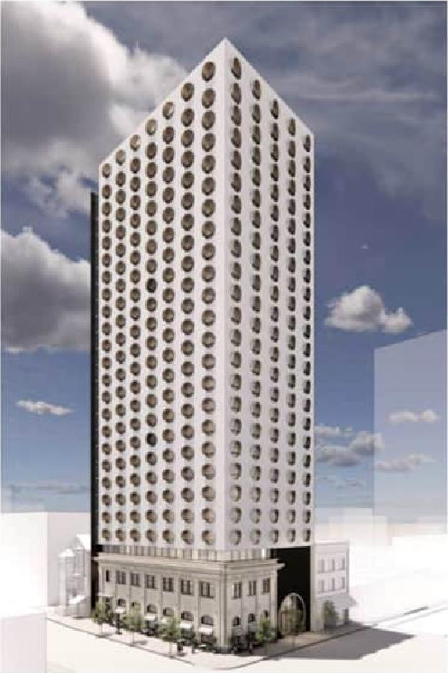 Rendering of building from page 5 of the file 'Report'